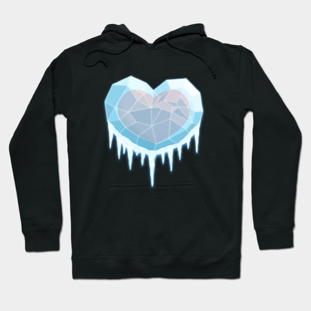 Heart of Ice V2 Hoodie by julianarnold